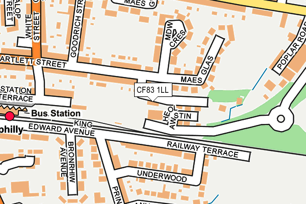 CF83 1LL map - OS OpenMap – Local (Ordnance Survey)