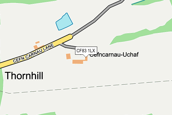 CF83 1LX map - OS OpenMap – Local (Ordnance Survey)