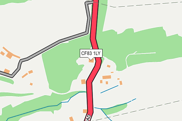 CF83 1LY map - OS OpenMap – Local (Ordnance Survey)