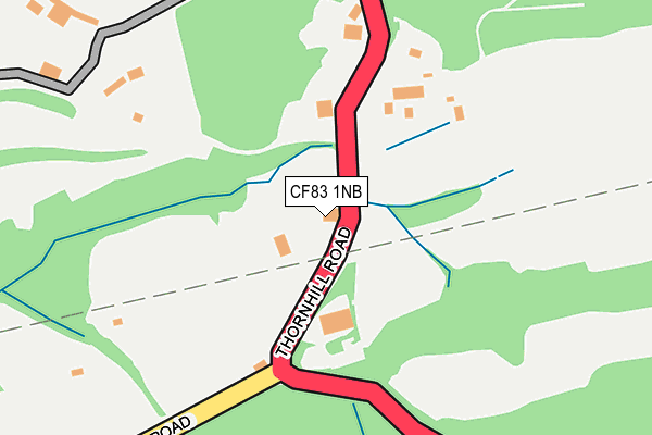 CF83 1NB map - OS OpenMap – Local (Ordnance Survey)