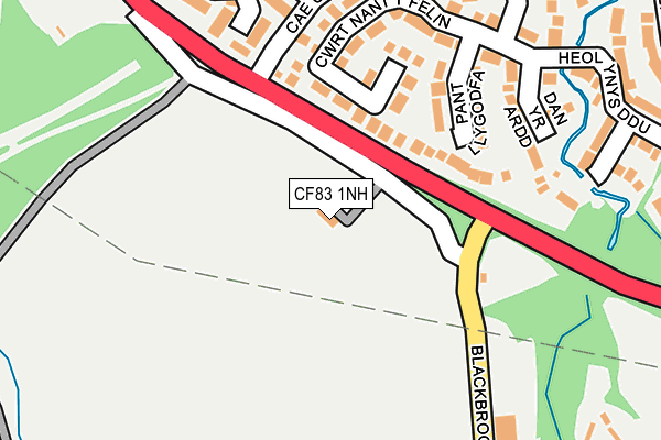 CF83 1NH map - OS OpenMap – Local (Ordnance Survey)