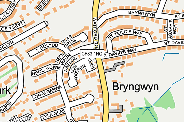 CF83 1NQ map - OS OpenMap – Local (Ordnance Survey)