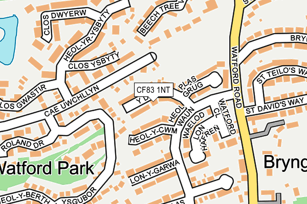 CF83 1NT map - OS OpenMap – Local (Ordnance Survey)