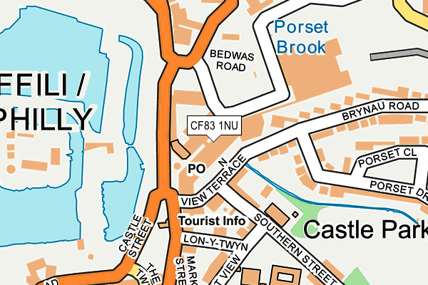 CF83 1NU map - OS OpenMap – Local (Ordnance Survey)