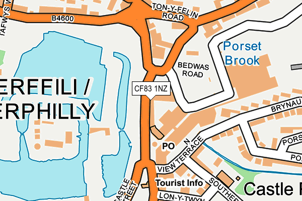 CF83 1NZ map - OS OpenMap – Local (Ordnance Survey)