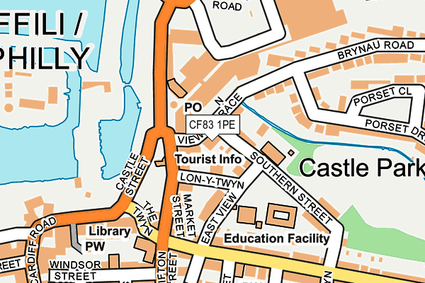 CF83 1PE map - OS OpenMap – Local (Ordnance Survey)