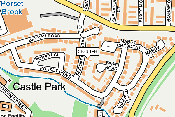 CF83 1PH map - OS OpenMap – Local (Ordnance Survey)