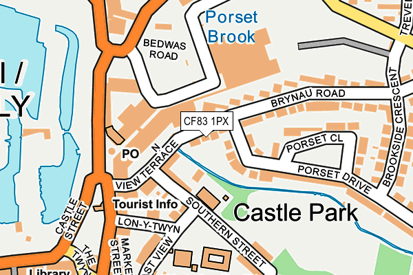 CF83 1PX map - OS OpenMap – Local (Ordnance Survey)