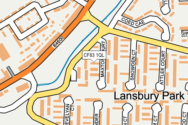 CF83 1QL map - OS OpenMap – Local (Ordnance Survey)