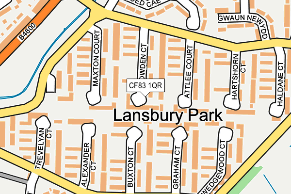 CF83 1QR map - OS OpenMap – Local (Ordnance Survey)