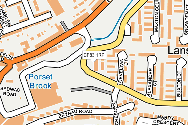 CF83 1RP map - OS OpenMap – Local (Ordnance Survey)