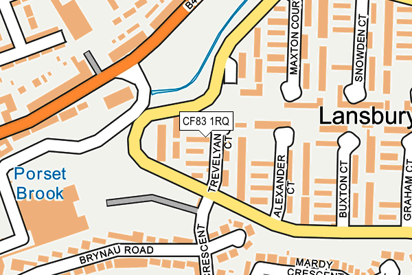 CF83 1RQ map - OS OpenMap – Local (Ordnance Survey)