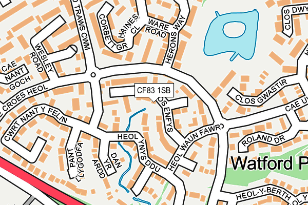 CF83 1SB map - OS OpenMap – Local (Ordnance Survey)