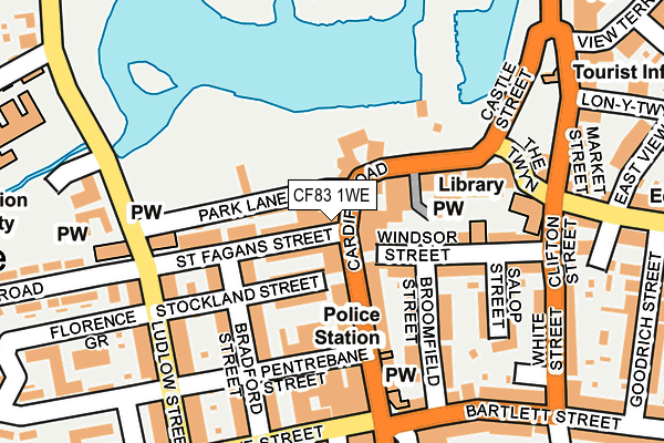 CF83 1WE map - OS OpenMap – Local (Ordnance Survey)