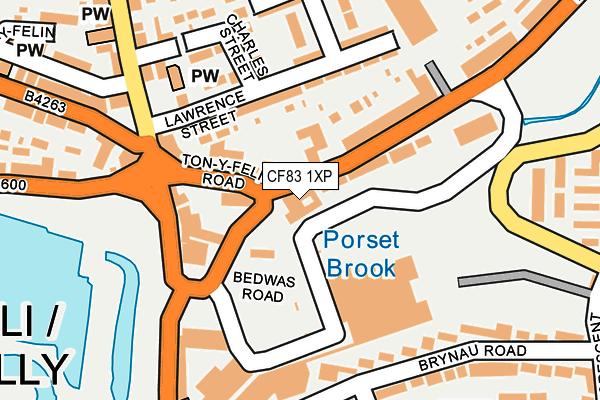 CF83 1XP map - OS OpenMap – Local (Ordnance Survey)