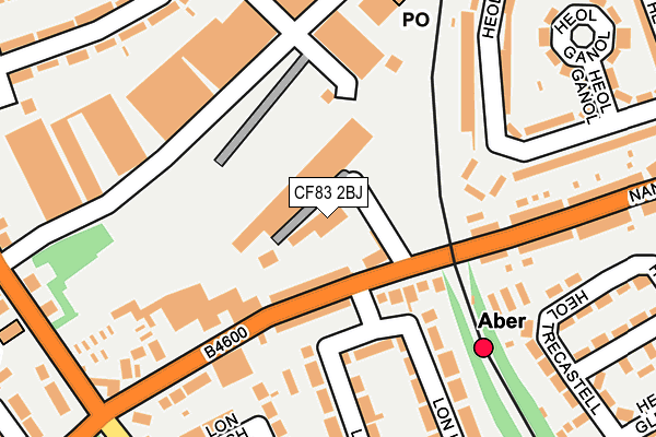 CF83 2BJ map - OS OpenMap – Local (Ordnance Survey)