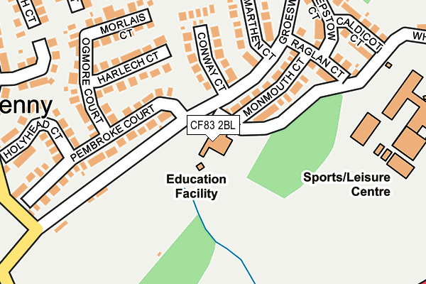 CF83 2BL map - OS OpenMap – Local (Ordnance Survey)