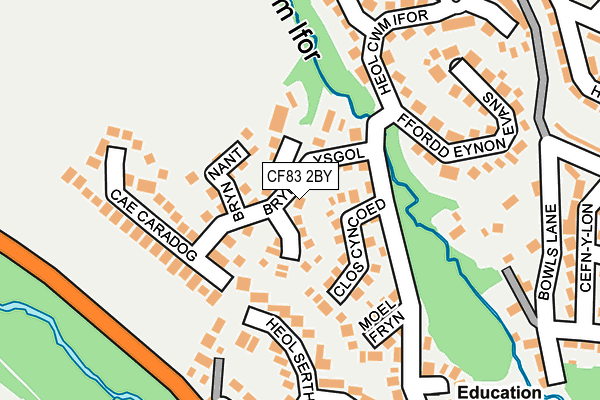 CF83 2BY map - OS OpenMap – Local (Ordnance Survey)