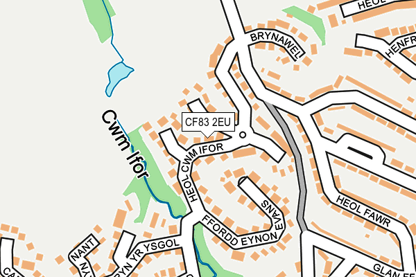 CF83 2EU map - OS OpenMap – Local (Ordnance Survey)