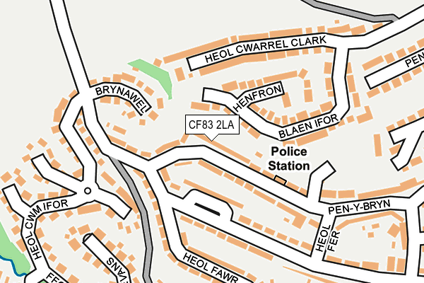 CF83 2LA map - OS OpenMap – Local (Ordnance Survey)