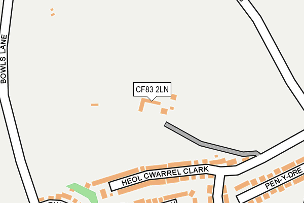 CF83 2LN map - OS OpenMap – Local (Ordnance Survey)