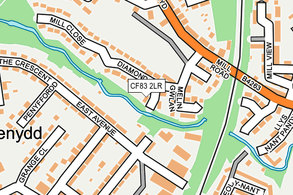 CF83 2LR map - OS OpenMap – Local (Ordnance Survey)