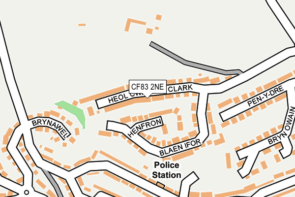 CF83 2NE map - OS OpenMap – Local (Ordnance Survey)