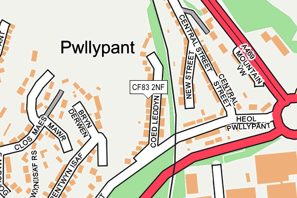 CF83 2NF map - OS OpenMap – Local (Ordnance Survey)