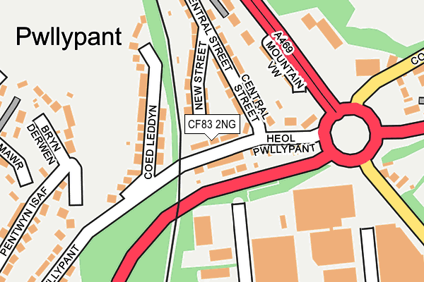 CF83 2NG map - OS OpenMap – Local (Ordnance Survey)