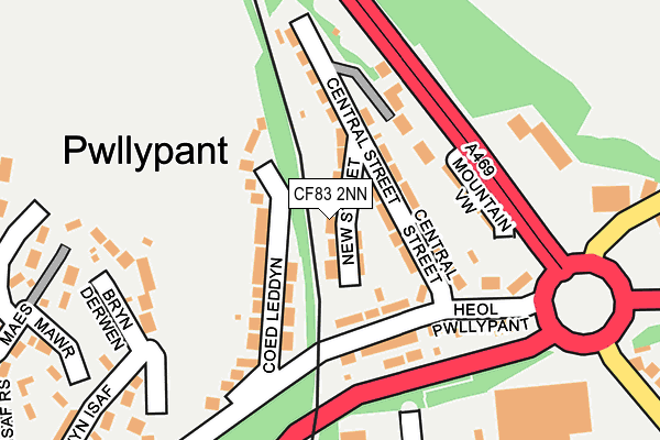 CF83 2NN map - OS OpenMap – Local (Ordnance Survey)