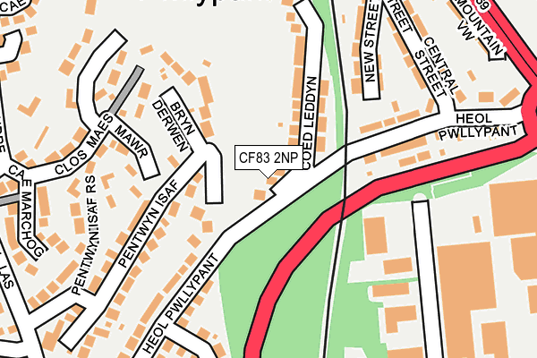 CF83 2NP map - OS OpenMap – Local (Ordnance Survey)