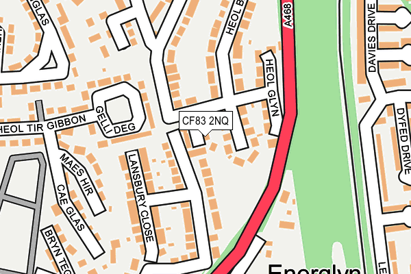 CF83 2NQ map - OS OpenMap – Local (Ordnance Survey)