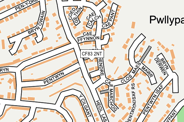 CF83 2NT map - OS OpenMap – Local (Ordnance Survey)