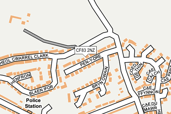 CF83 2NZ map - OS OpenMap – Local (Ordnance Survey)