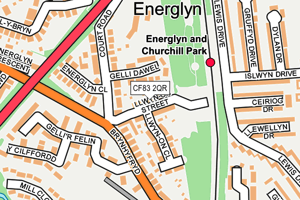 CF83 2QR map - OS OpenMap – Local (Ordnance Survey)