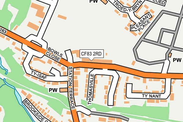 CF83 2RD map - OS OpenMap – Local (Ordnance Survey)