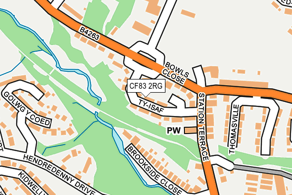 CF83 2RG map - OS OpenMap – Local (Ordnance Survey)