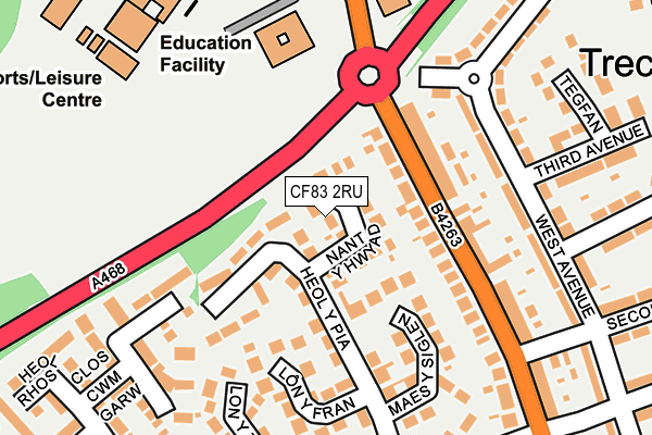 CF83 2RU map - OS OpenMap – Local (Ordnance Survey)