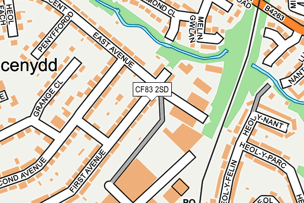 CF83 2SD map - OS OpenMap – Local (Ordnance Survey)