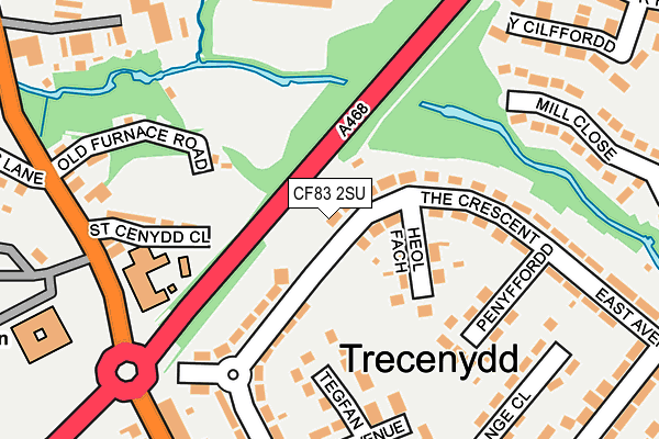 CF83 2SU map - OS OpenMap – Local (Ordnance Survey)