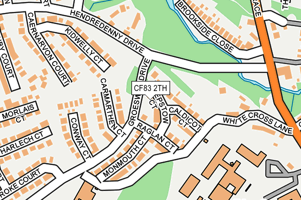 CF83 2TH map - OS OpenMap – Local (Ordnance Survey)