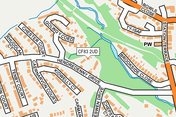 CF83 2UD map - OS OpenMap – Local (Ordnance Survey)