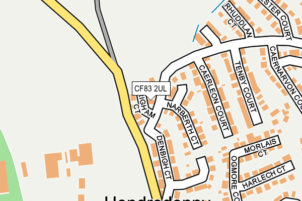 CF83 2UL map - OS OpenMap – Local (Ordnance Survey)