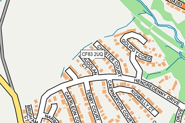 CF83 2UQ map - OS OpenMap – Local (Ordnance Survey)