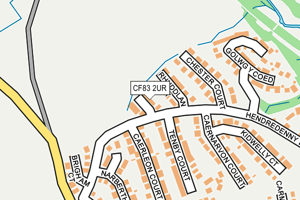 CF83 2UR map - OS OpenMap – Local (Ordnance Survey)