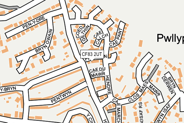 CF83 2UT map - OS OpenMap – Local (Ordnance Survey)