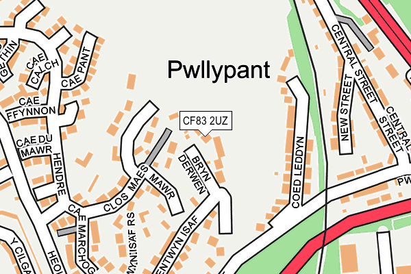 CF83 2UZ map - OS OpenMap – Local (Ordnance Survey)