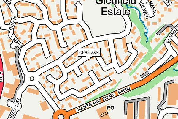 CF83 2XN map - OS OpenMap – Local (Ordnance Survey)