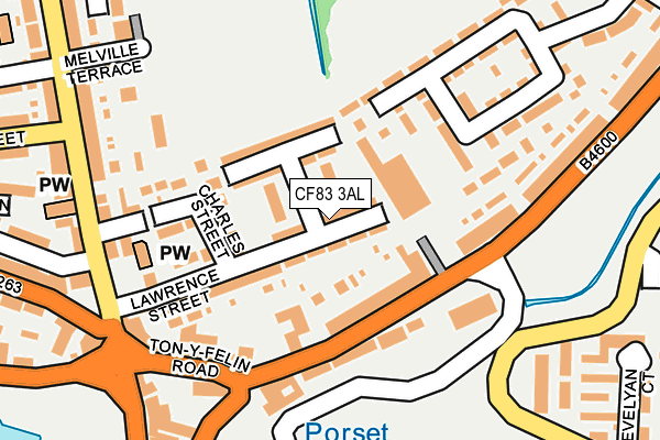 CF83 3AL map - OS OpenMap – Local (Ordnance Survey)