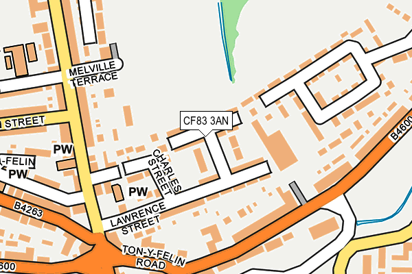 CF83 3AN map - OS OpenMap – Local (Ordnance Survey)